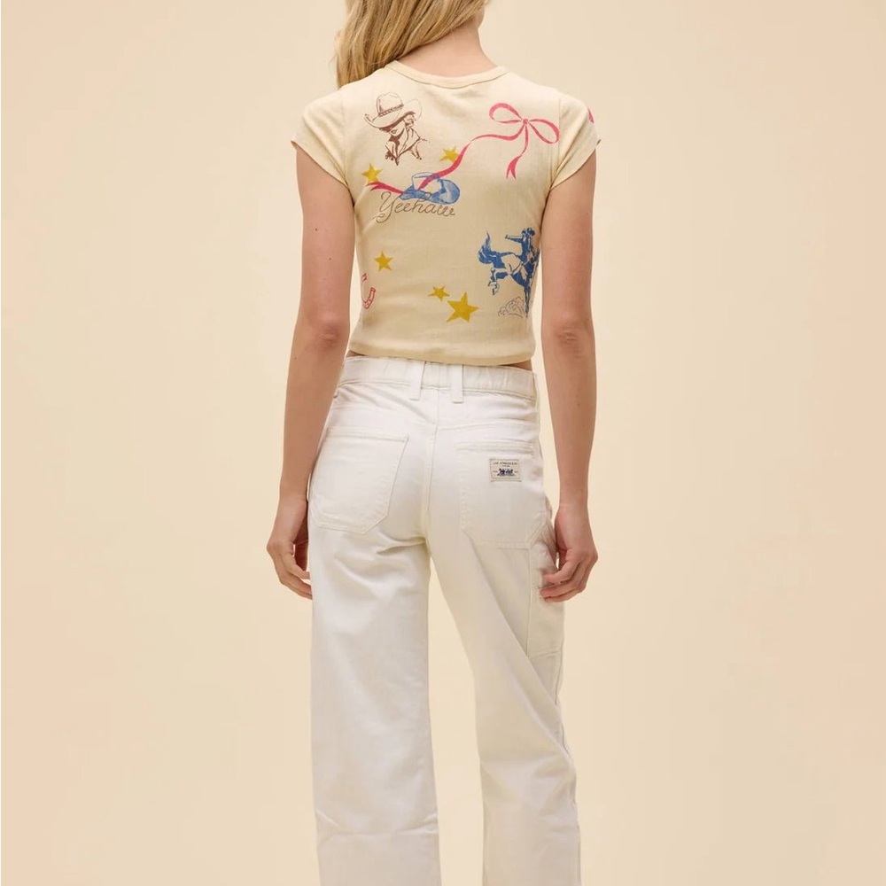 Daydreamer Western Flash Pointelle Tee - Picture 6 of 7
